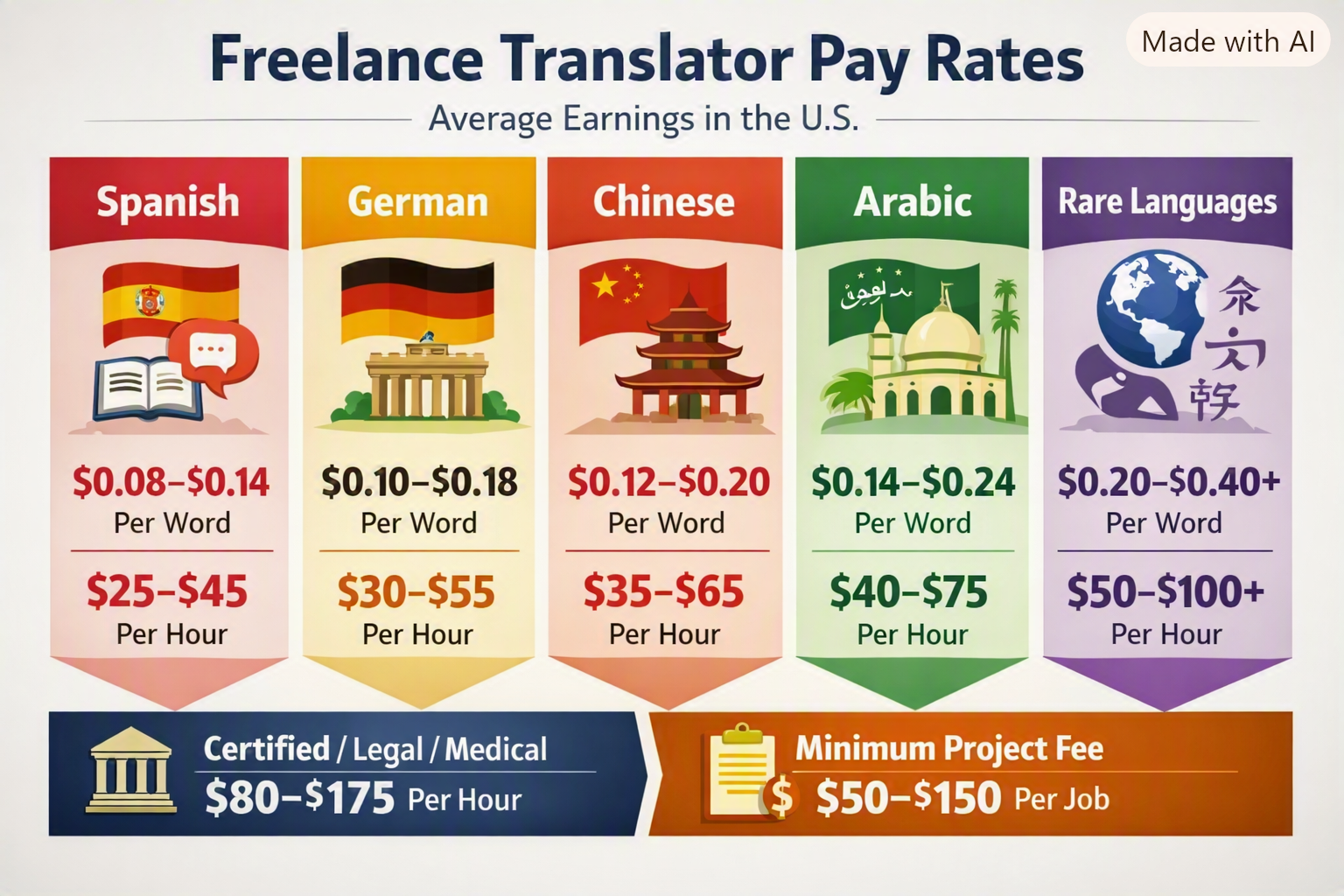 How much do freelance translators get paid